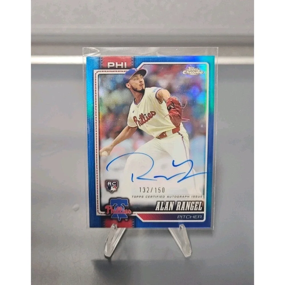 Topps 2026 Chrome Alan Rangel RC Auto #RA-AR /150 Philadelphia Phillies